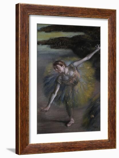 Dancer in Green-Edgar Degas-Framed Giclee Print