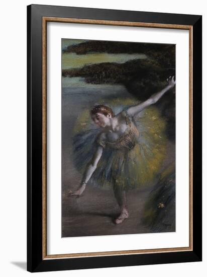 Dancer in Green-Edgar Degas-Framed Giclee Print