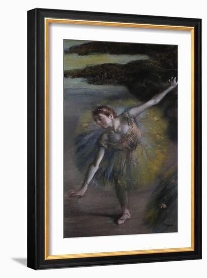 Dancer in Green-Edgar Degas-Framed Giclee Print