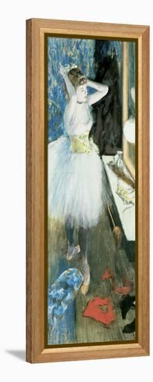 Dancer in Her Dressing Room, C.1879-Edgar Degas-Framed Premier Image Canvas