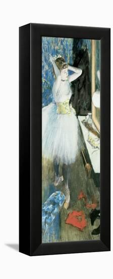 Dancer in Her Dressing Room, C.1879-Edgar Degas-Framed Premier Image Canvas