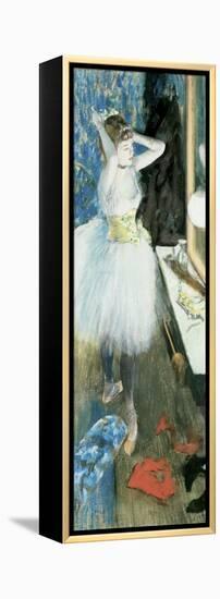 Dancer in Her Dressing Room, C.1879-Edgar Degas-Framed Premier Image Canvas