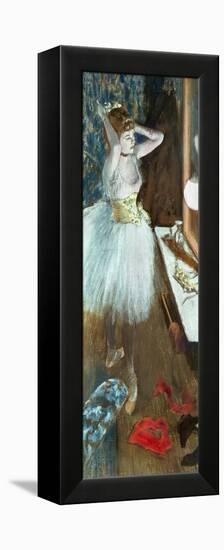 Dancer in Her Dressing Room-Edgar Degas-Framed Premier Image Canvas