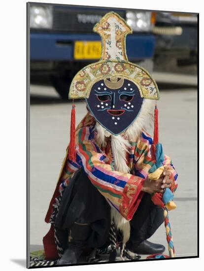 Dancer in Traditional Garb, Gyantse, Tibet, China-Ethel Davies-Mounted Photographic Print