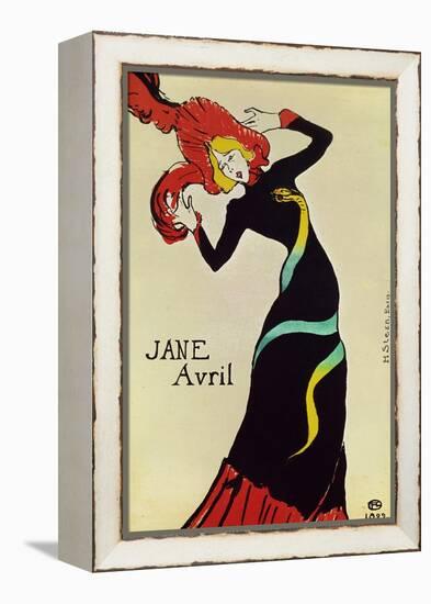 Dancer Jane Avril, Poster-Henri de Toulouse-Lautrec-Framed Premier Image Canvas