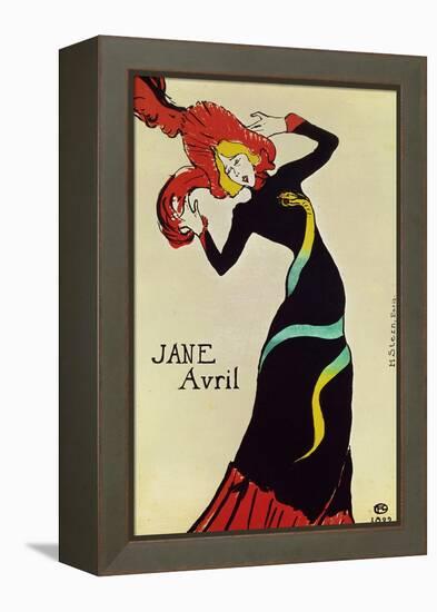 Dancer Jane Avril, Poster-Henri de Toulouse-Lautrec-Framed Premier Image Canvas