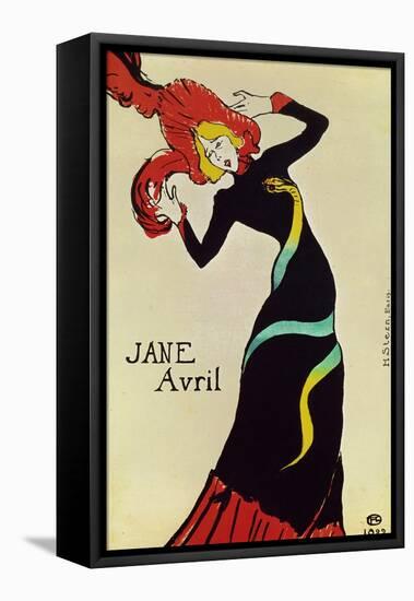 Dancer Jane Avril, Poster-Henri de Toulouse-Lautrec-Framed Premier Image Canvas