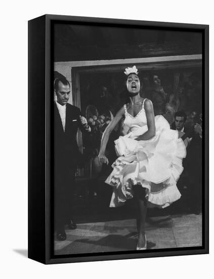 Dancer Maria Albaicin, Dancing Flamenco at Corral de La Moreria-Loomis Dean-Framed Premier Image Canvas