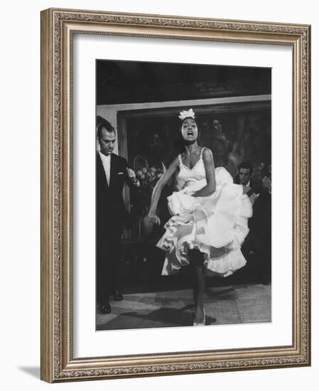 Dancer Maria Albaicin, Dancing Flamenco at Corral de La Moreria-Loomis Dean-Framed Photographic Print