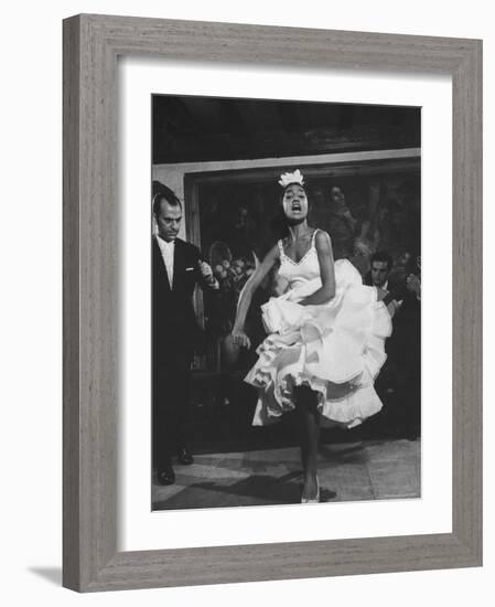 Dancer Maria Albaicin, Dancing Flamenco at Corral de La Moreria-Loomis Dean-Framed Photographic Print