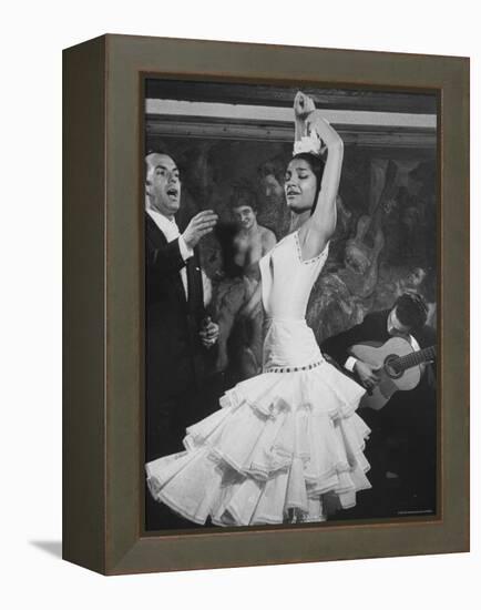 Dancer Maria Albaicin, Dancing in Corral de La Moreria, Rio de Janeiro-Loomis Dean-Framed Premier Image Canvas