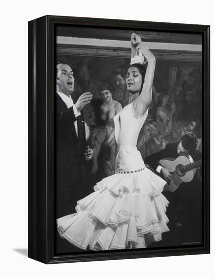 Dancer Maria Albaicin, Dancing in Corral de La Moreria, Rio de Janeiro-Loomis Dean-Framed Premier Image Canvas