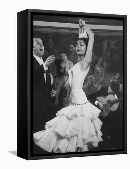 Dancer Maria Albaicin, Dancing in Corral de La Moreria, Rio de Janeiro-Loomis Dean-Framed Premier Image Canvas