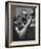 Dancer Mary Ellen Terry Talking with Her Legs Up in Telephone Booth-Gordon Parks-Framed Photographic Print