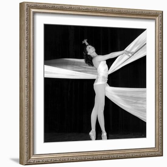 Dancer Muriel Belmondo on Stage for the Ballet "Balletti", Paris, 23 May 1967-null-Framed Photo