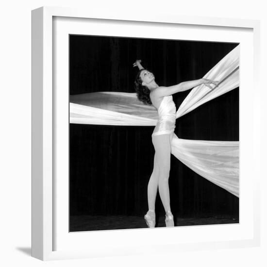 Dancer Muriel Belmondo on Stage for the Ballet "Balletti", Paris, 23 May 1967-null-Framed Photo