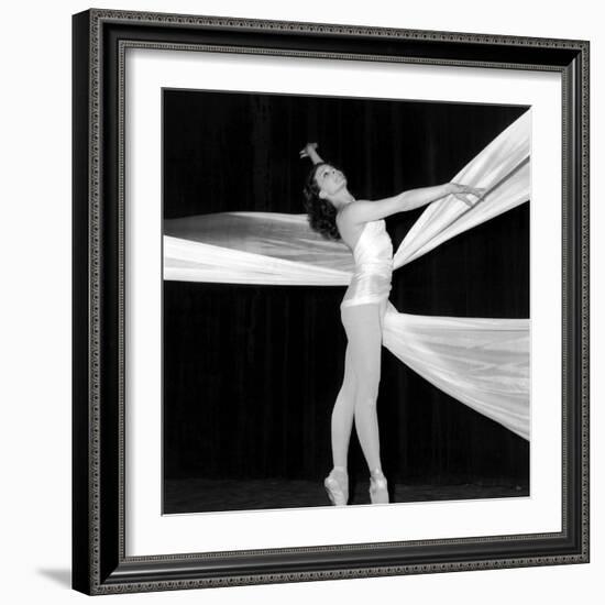 Dancer Muriel Belmondo on Stage for the Ballet "Balletti", Paris, 23 May 1967-null-Framed Photo