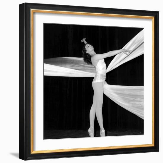 Dancer Muriel Belmondo on Stage for the Ballet "Balletti", Paris, 23 May 1967-null-Framed Photo