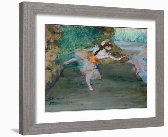 Dancer Onstage, c.1877-Edgar Degas-Framed Giclee Print