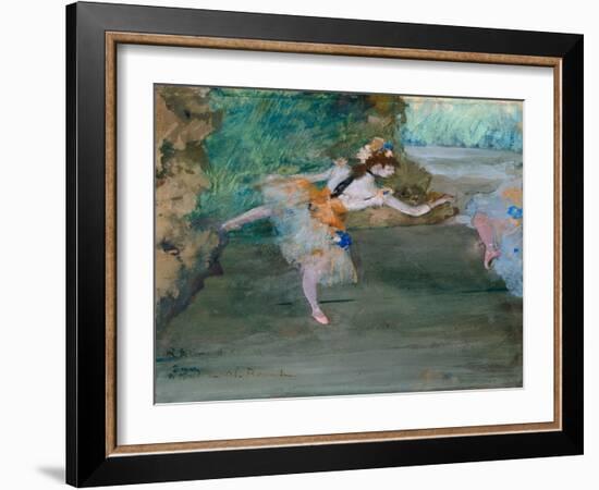 Dancer Onstage, c.1877-Edgar Degas-Framed Giclee Print