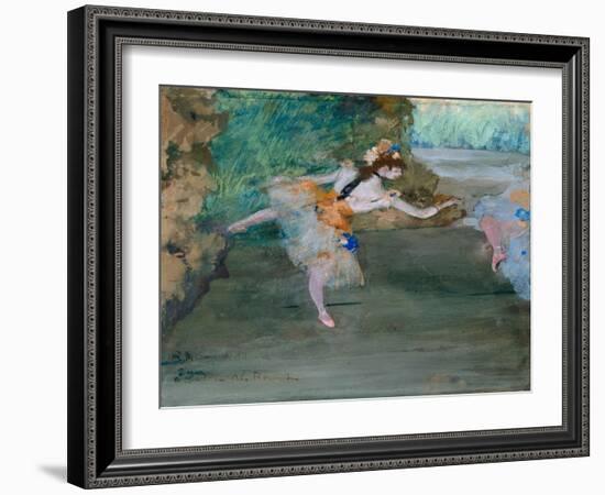 Dancer Onstage, c.1877-Edgar Degas-Framed Giclee Print