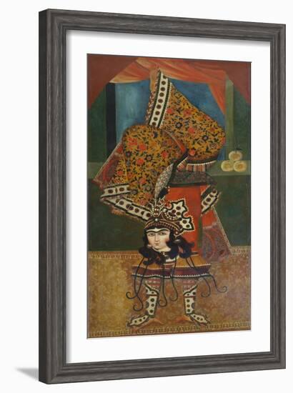 Dancer Performing Acrobatics, Qajar, Persia--Framed Giclee Print