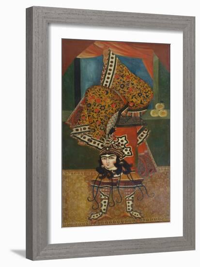 Dancer Performing Acrobatics, Qajar, Persia-null-Framed Giclee Print