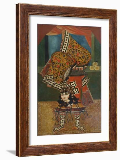 Dancer Performing Acrobatics, Qajar, Persia-null-Framed Giclee Print