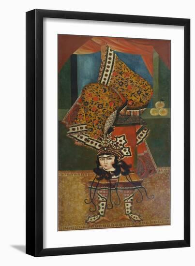 Dancer Performing Acrobatics, Qajar, Persia-null-Framed Giclee Print