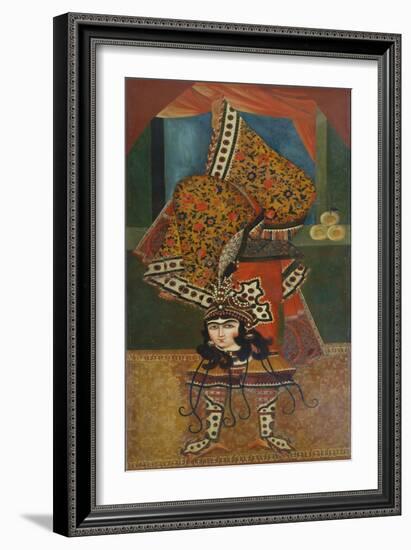 Dancer Performing Acrobatics, Qajar, Persia-null-Framed Giclee Print