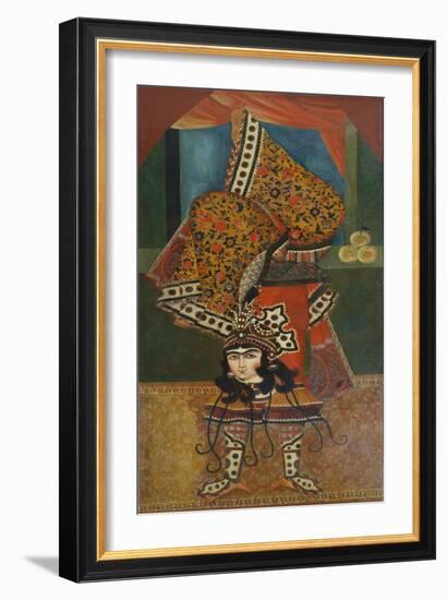 Dancer Performing Acrobatics, Qajar, Persia--Framed Giclee Print