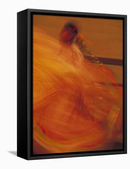 Dancer Performing at La Guelaguetza, Oaxaca, Mexico-Judith Haden-Framed Premier Image Canvas