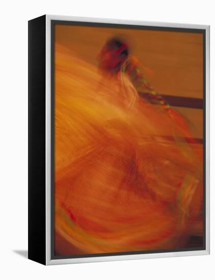 Dancer Performing at La Guelaguetza, Oaxaca, Mexico-Judith Haden-Framed Premier Image Canvas