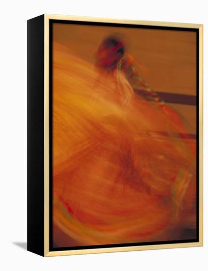 Dancer Performing at La Guelaguetza, Oaxaca, Mexico-Judith Haden-Framed Premier Image Canvas