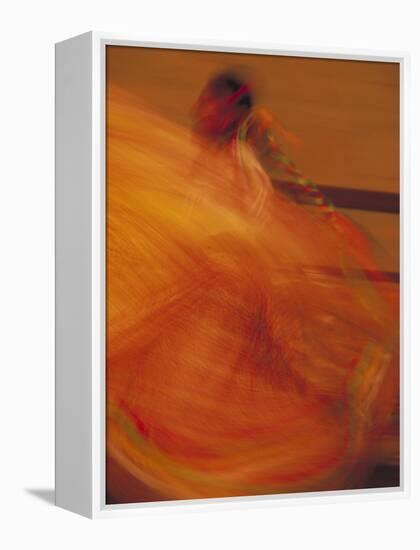 Dancer Performing at La Guelaguetza, Oaxaca, Mexico-Judith Haden-Framed Premier Image Canvas