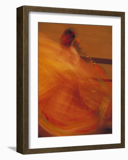 Dancer Performing at La Guelaguetza, Oaxaca, Mexico-Judith Haden-Framed Photographic Print