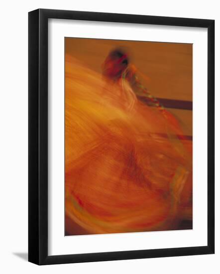 Dancer Performing at La Guelaguetza, Oaxaca, Mexico-Judith Haden-Framed Photographic Print