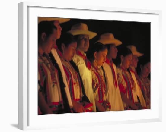 Dancer Performing at La Guelaguetza, Oaxaca, Mexico-Judith Haden-Framed Photographic Print