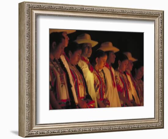 Dancer Performing at La Guelaguetza, Oaxaca, Mexico-Judith Haden-Framed Photographic Print