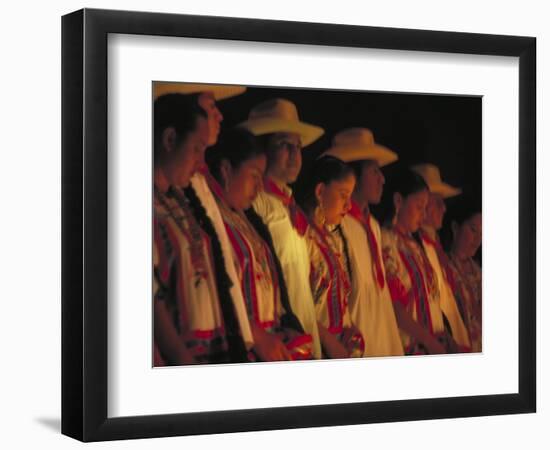 Dancer Performing at La Guelaguetza, Oaxaca, Mexico-Judith Haden-Framed Photographic Print