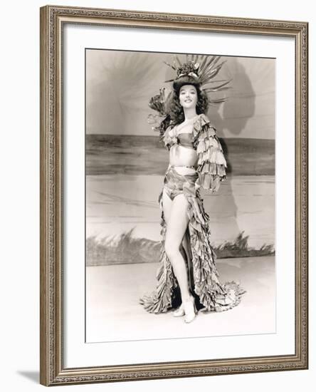 Dancer Posing in Costume-null-Framed Photo