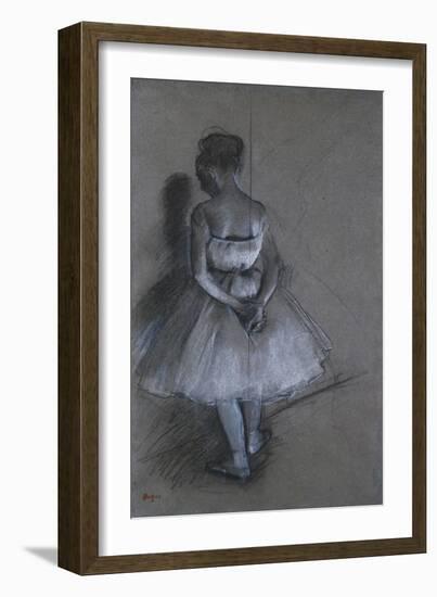 Dancer Standing, Her Hands Crossed Behind Her Back, 1874-David Gilmour Blythe-Framed Giclee Print