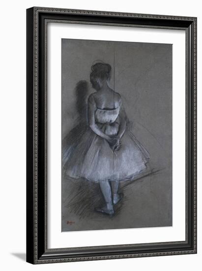 Dancer Standing, Her Hands Crossed Behind Her Back, 1874-David Gilmour Blythe-Framed Giclee Print