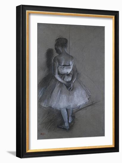 Dancer Standing, Her Hands Crossed Behind Her Back, 1874-David Gilmour Blythe-Framed Giclee Print