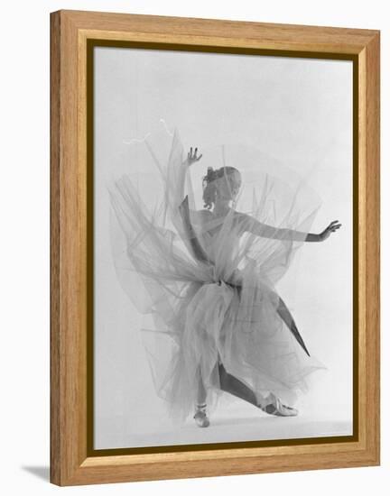 Dancer Tanaquil Leclercq Performing La Valse at Gjon Mili's Studio-Gjon Mili-Framed Premier Image Canvas