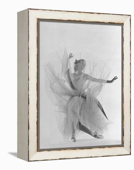 Dancer Tanaquil Leclercq Performing La Valse at Gjon Mili's Studio-Gjon Mili-Framed Premier Image Canvas