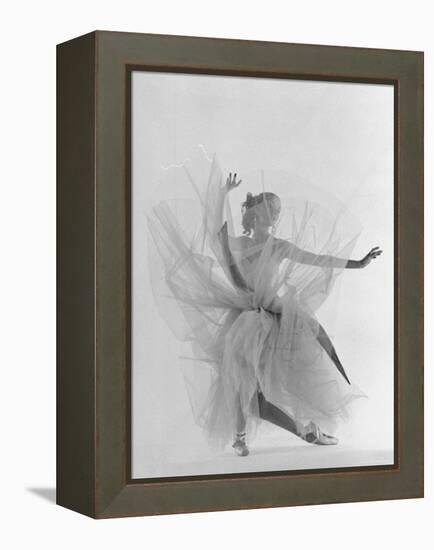 Dancer Tanaquil Leclercq Performing La Valse at Gjon Mili's Studio-Gjon Mili-Framed Premier Image Canvas