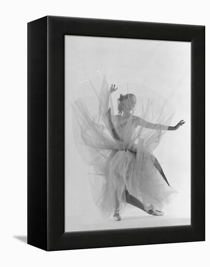 Dancer Tanaquil Leclercq Performing La Valse at Gjon Mili's Studio-Gjon Mili-Framed Premier Image Canvas