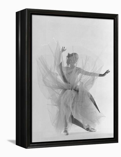 Dancer Tanaquil Leclercq Performing La Valse at Gjon Mili's Studio-Gjon Mili-Framed Premier Image Canvas