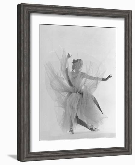 Dancer Tanaquil Leclercq Performing La Valse at Gjon Mili's Studio-Gjon Mili-Framed Premium Photographic Print